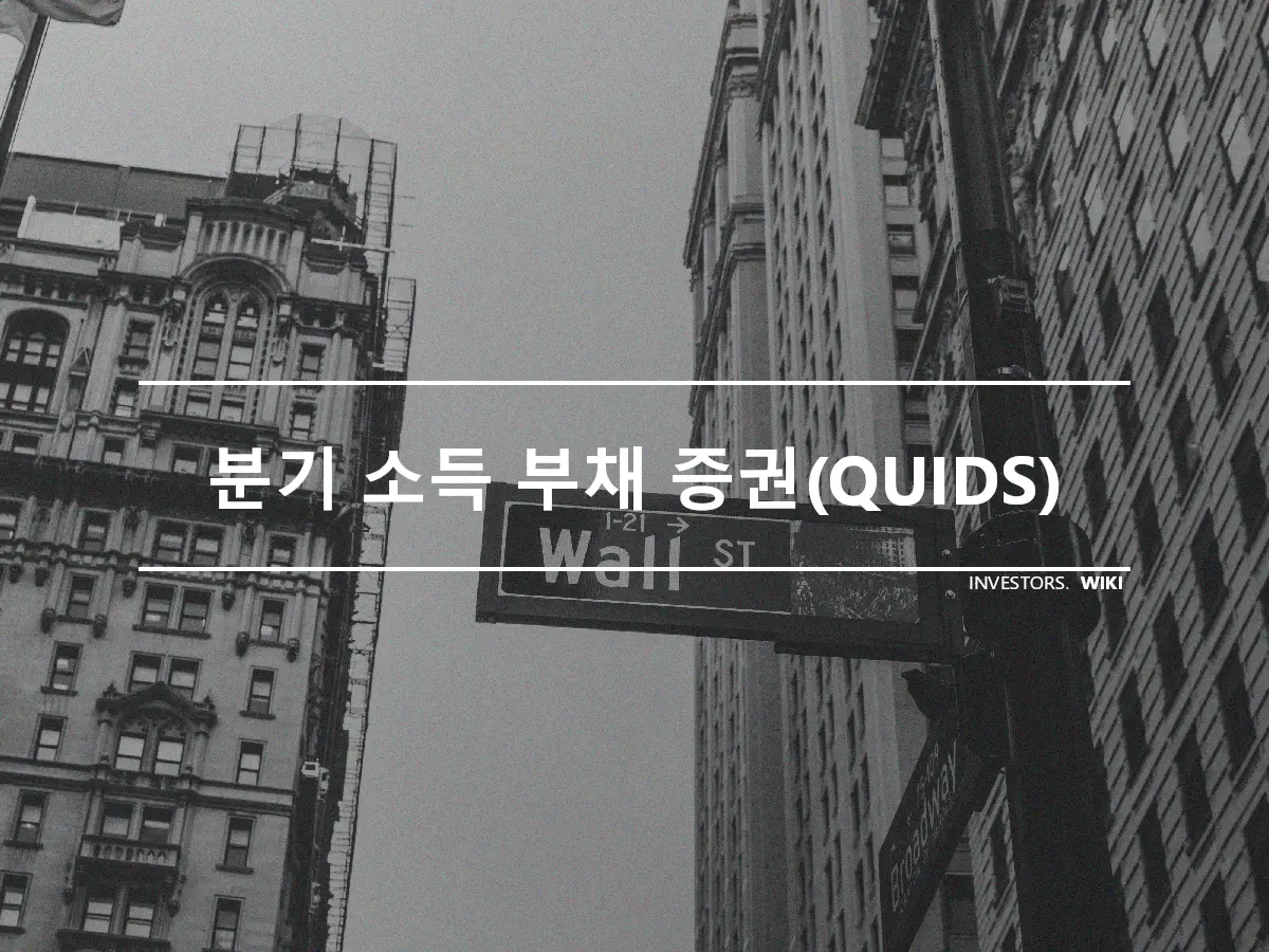 분기 소득 부채 증권(QUIDS)