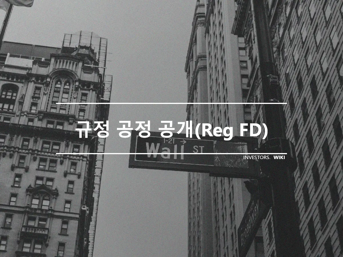 규정 공정 공개(Reg FD)