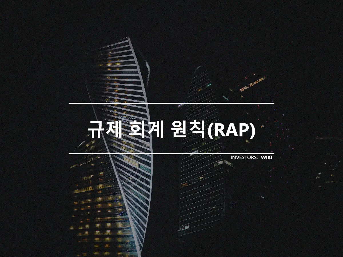 규제 회계 원칙(RAP)