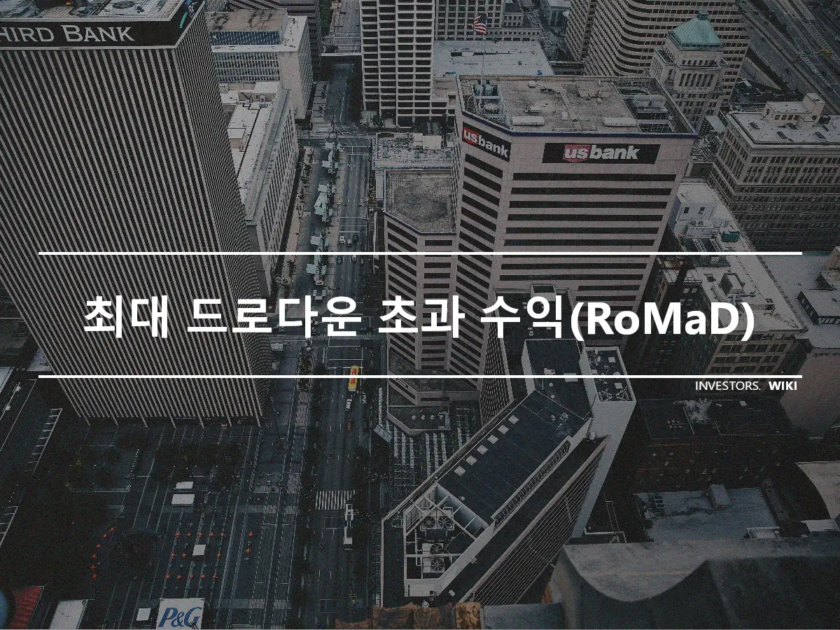 최대 드로다운 초과 수익(RoMaD)