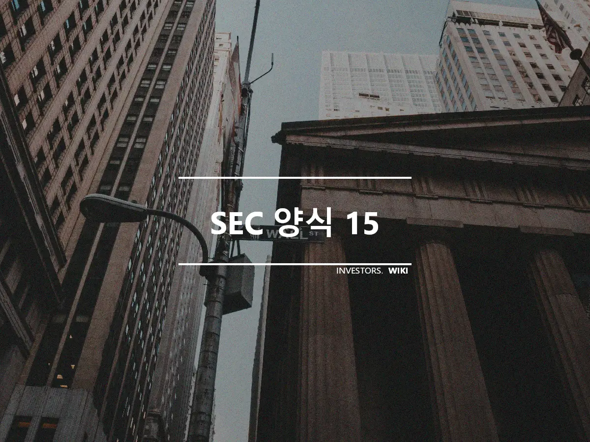 SEC 양식 15