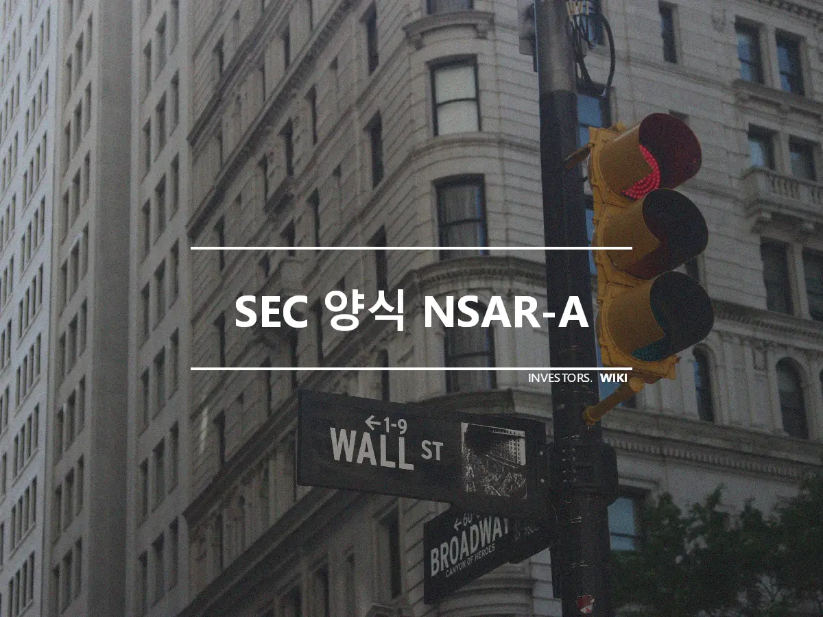 SEC 양식 NSAR-A