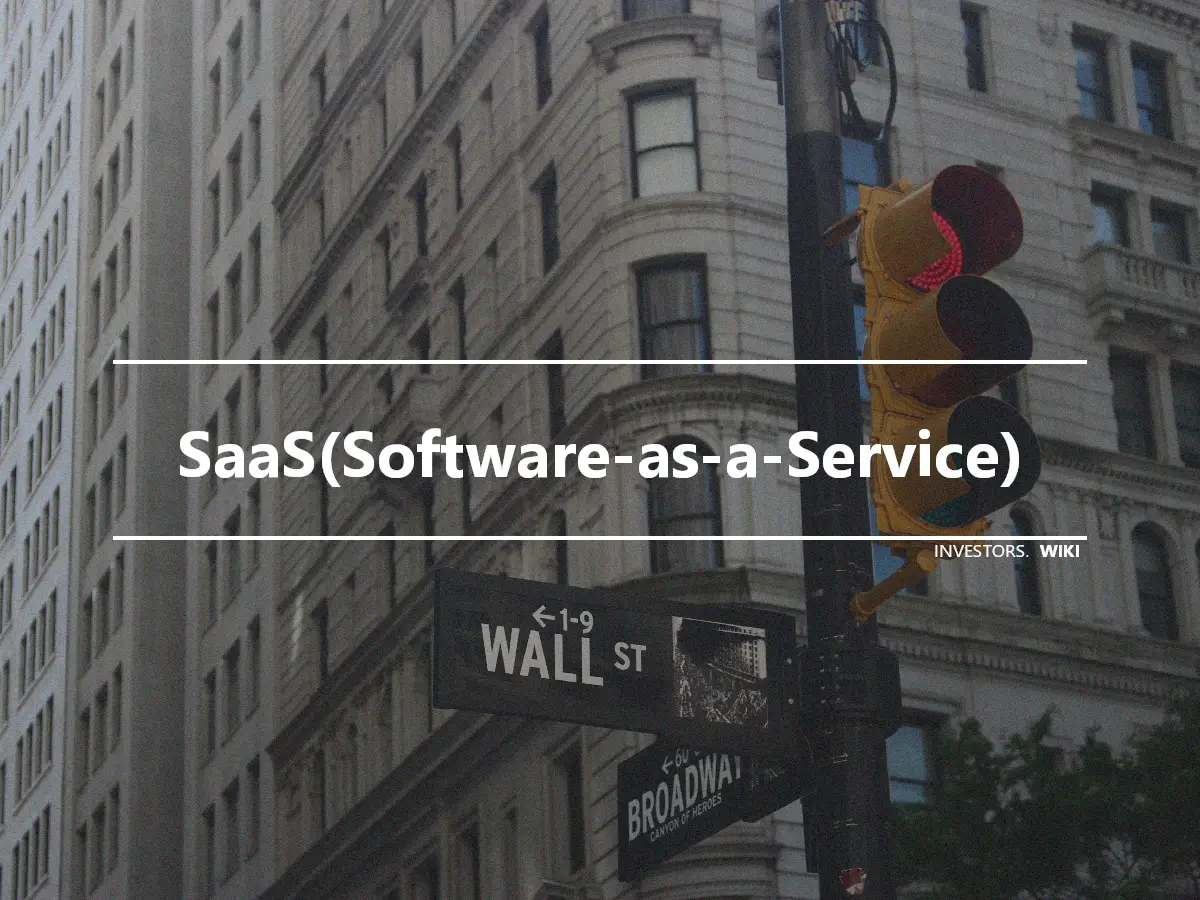 SaaS(Software-as-a-Service)