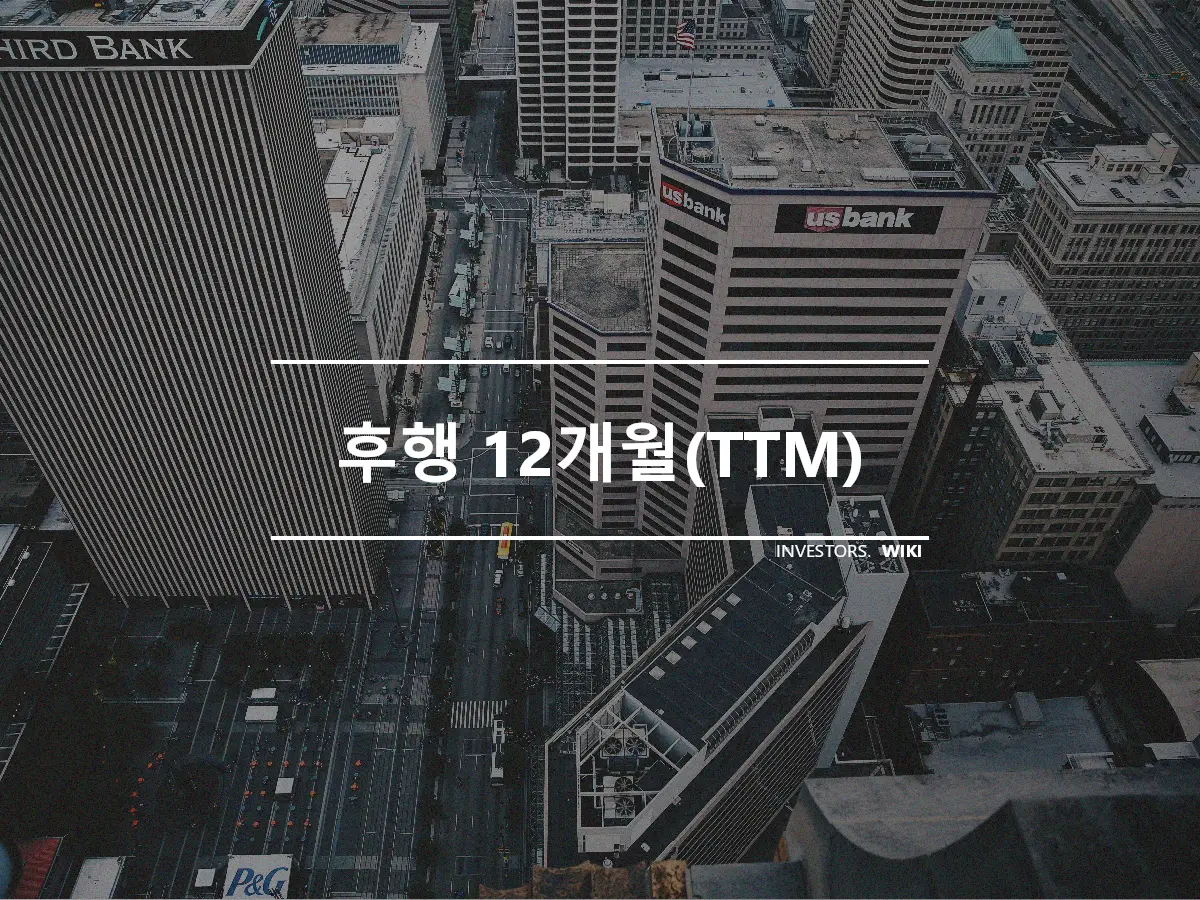 후행 12개월(TTM)