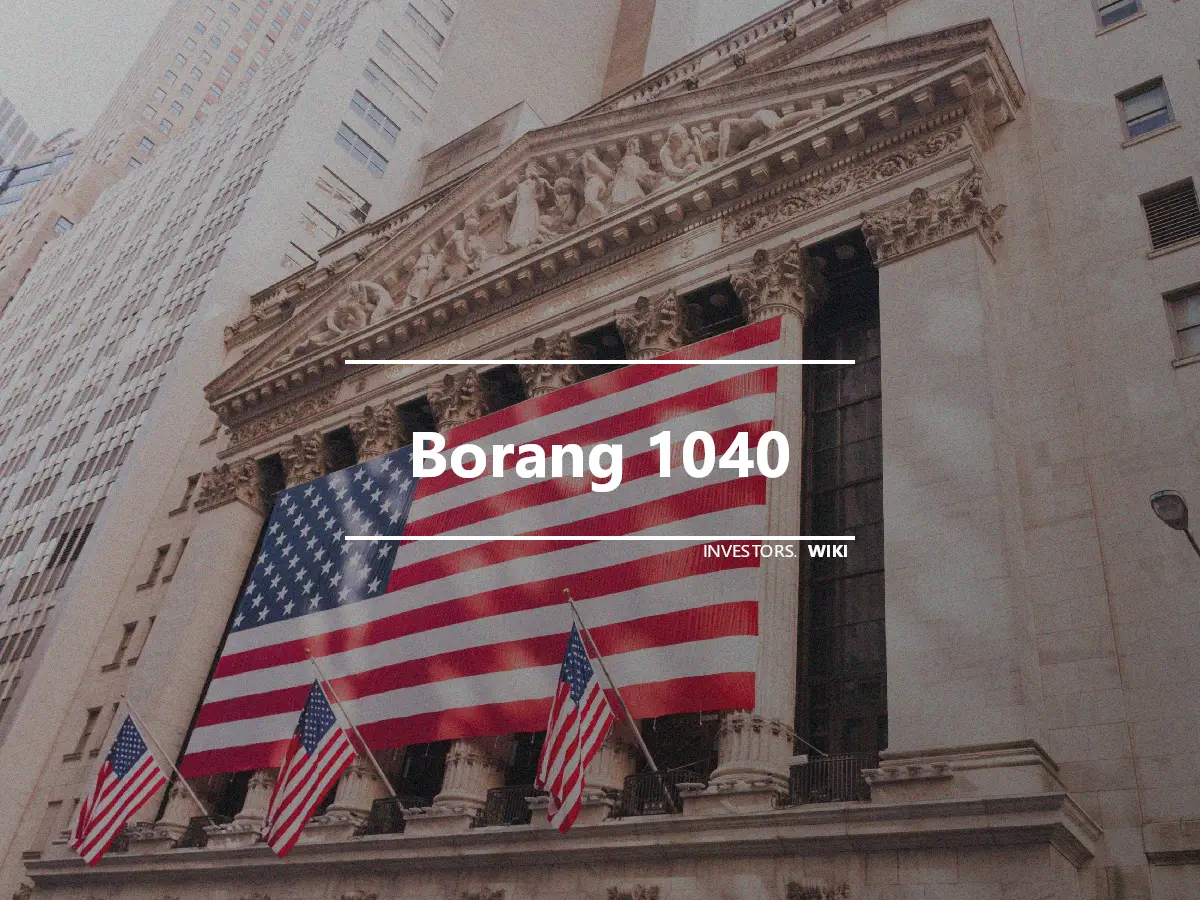 Borang 1040