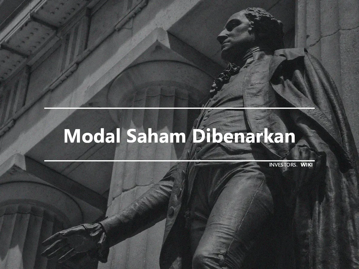 Modal Saham Dibenarkan