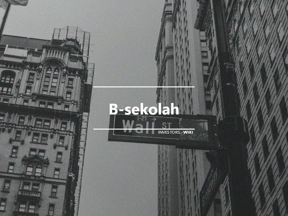 B-sekolah