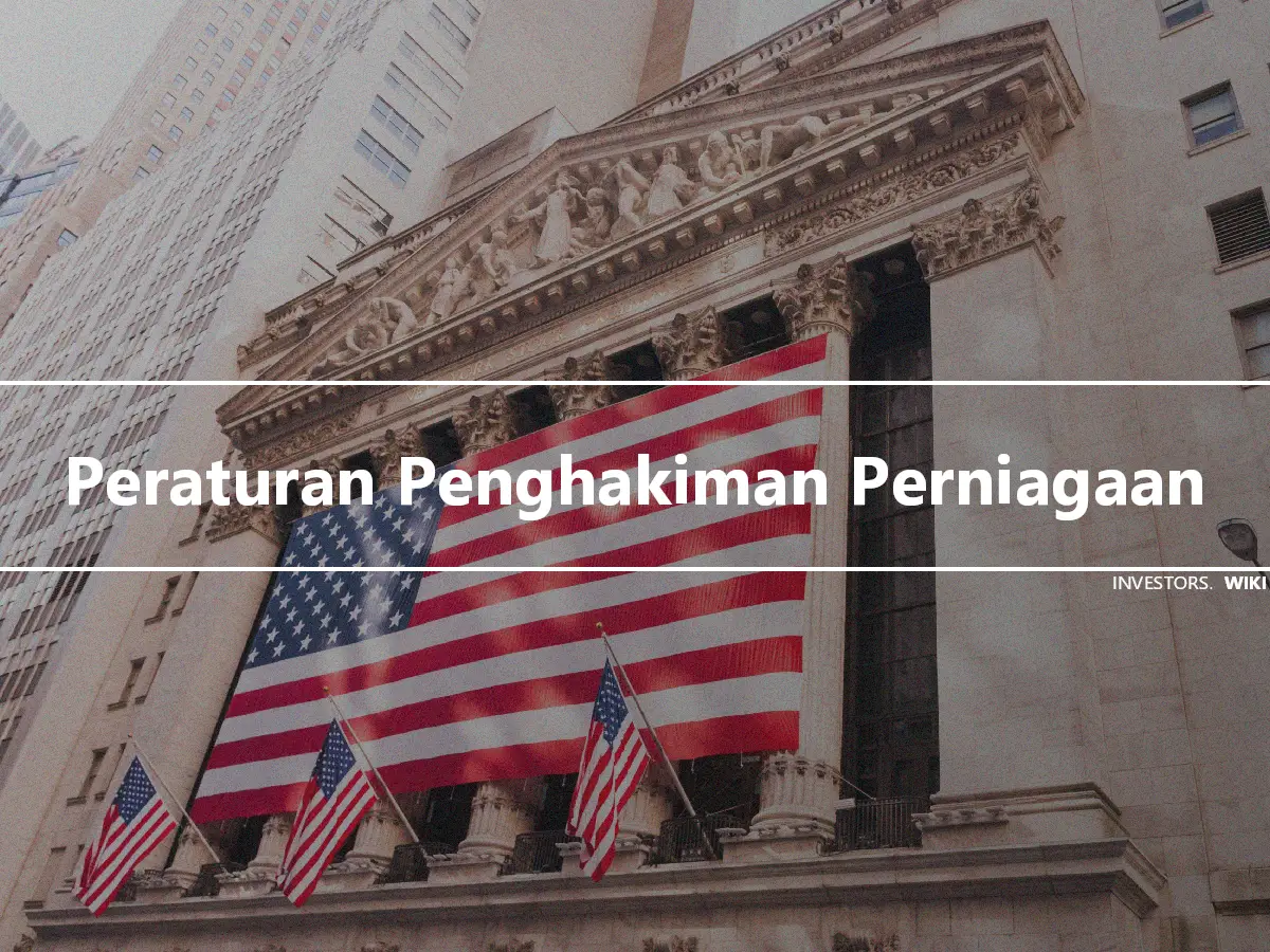 Peraturan Penghakiman Perniagaan