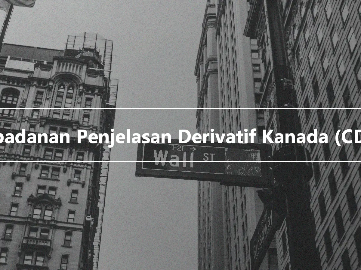 Perbadanan Penjelasan Derivatif Kanada (CDCC)