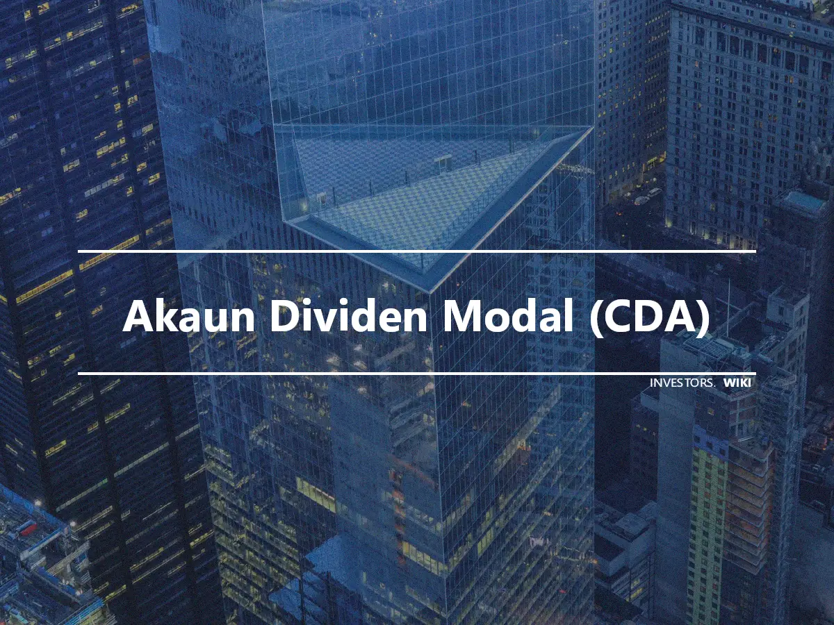 Akaun Dividen Modal (CDA)