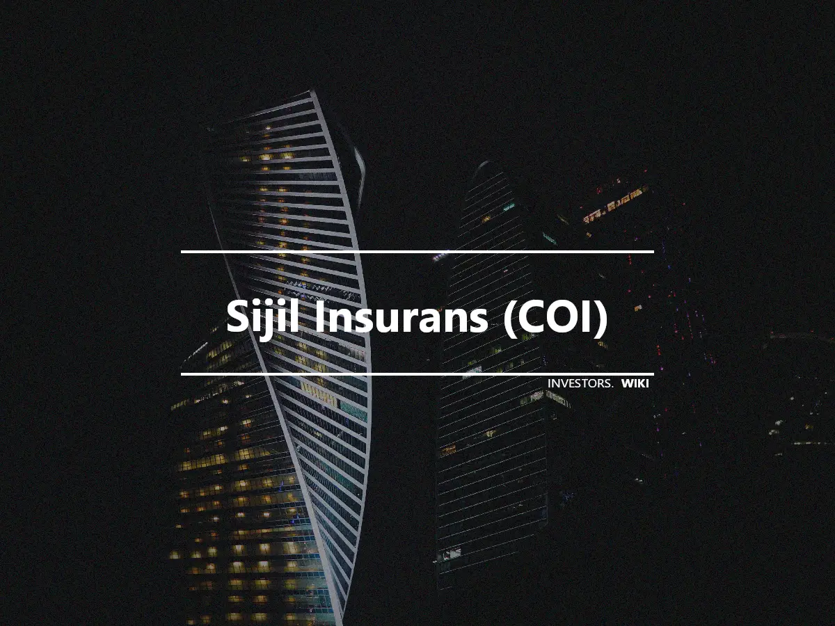 Sijil Insurans (COI)