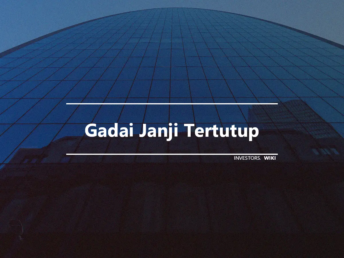 Gadai Janji Tertutup