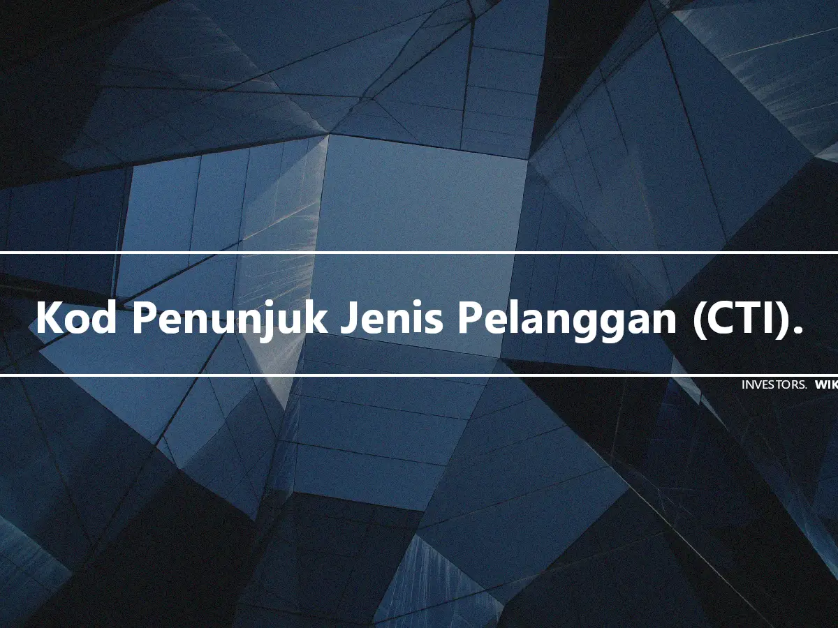 Kod Penunjuk Jenis Pelanggan (CTI).