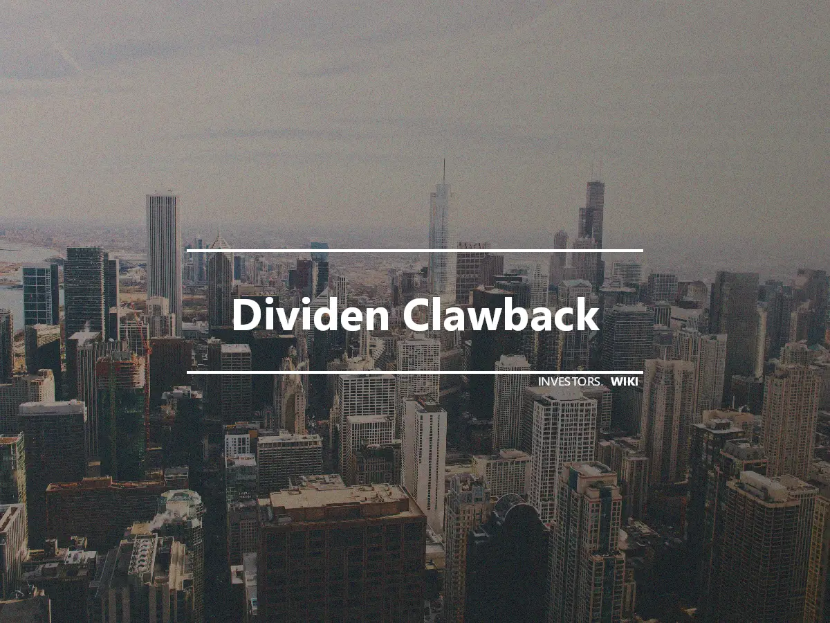 Dividen Clawback