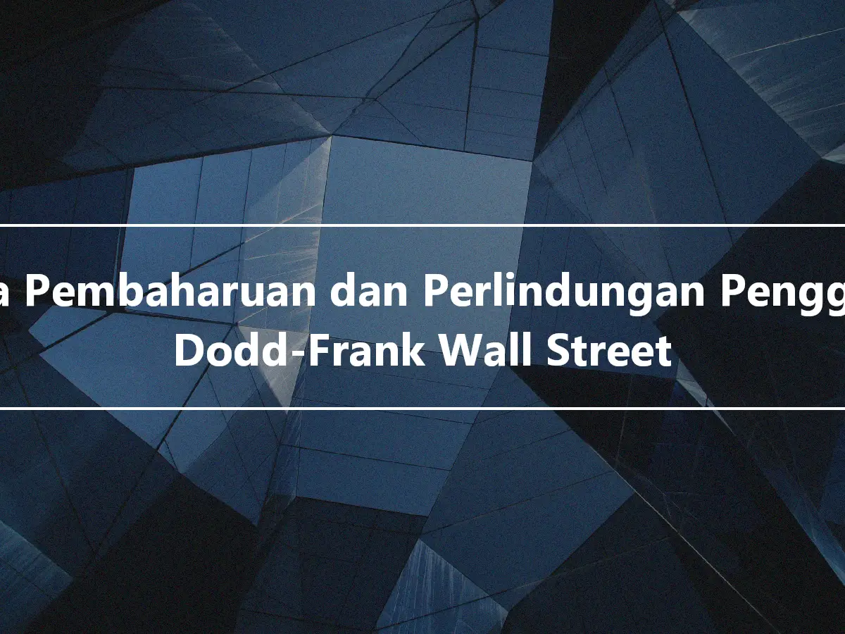 Akta Pembaharuan dan Perlindungan Pengguna Dodd-Frank Wall Street