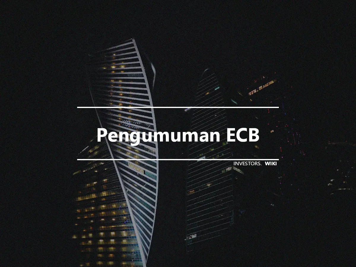 Pengumuman ECB