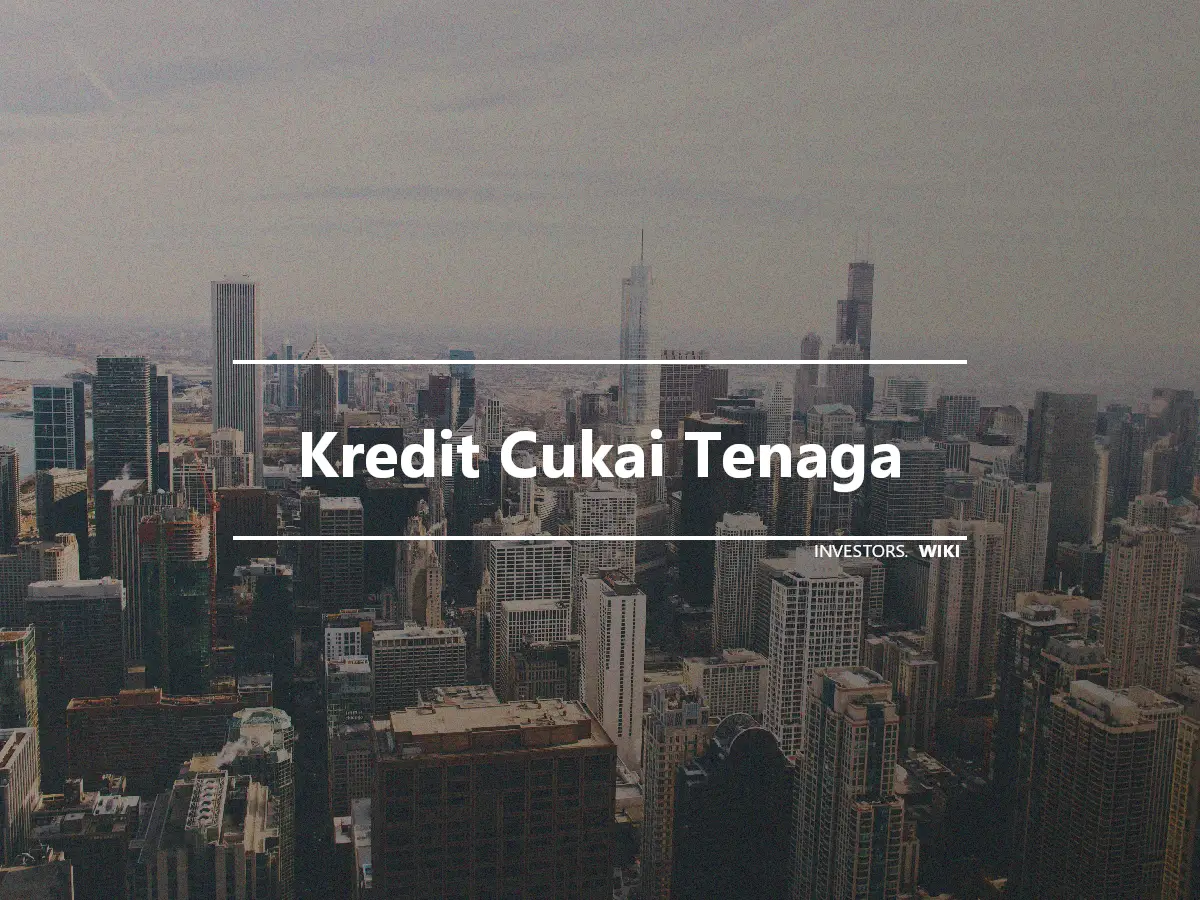 Kredit Cukai Tenaga