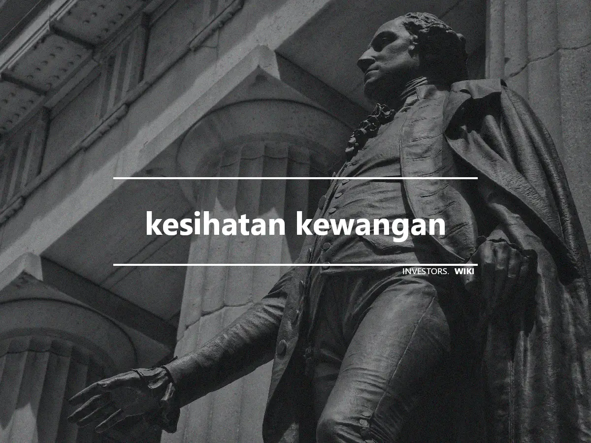 kesihatan kewangan