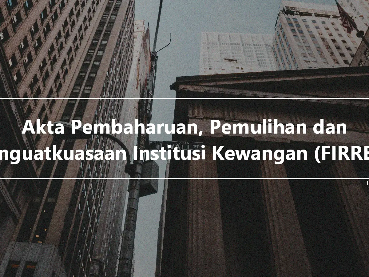 Akta Pembaharuan, Pemulihan dan Penguatkuasaan Institusi Kewangan (FIRREA)