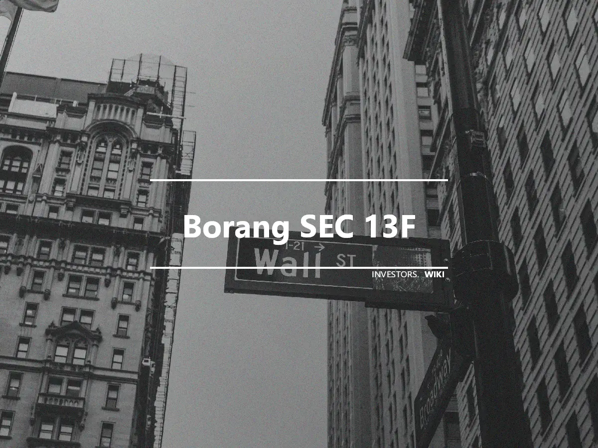 Borang SEC 13F