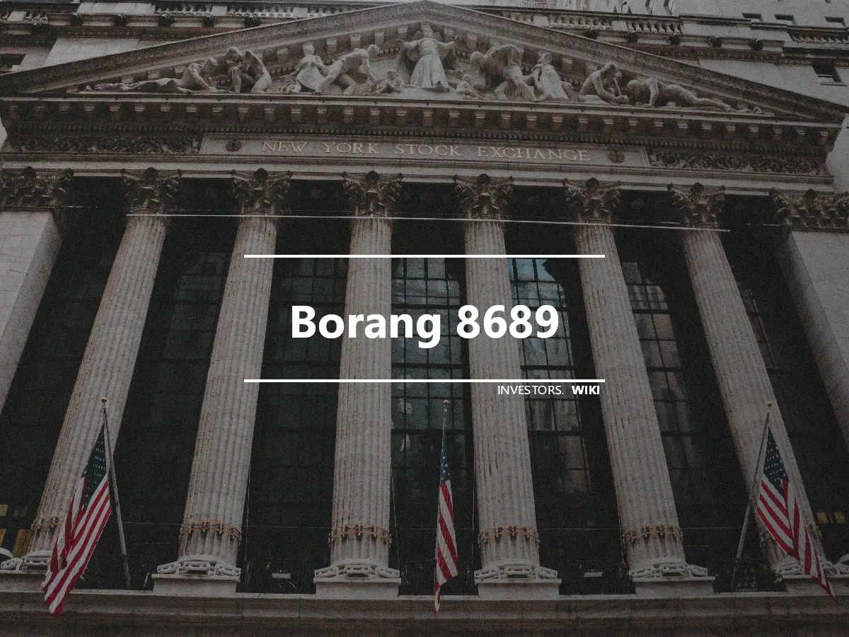 Borang 8689