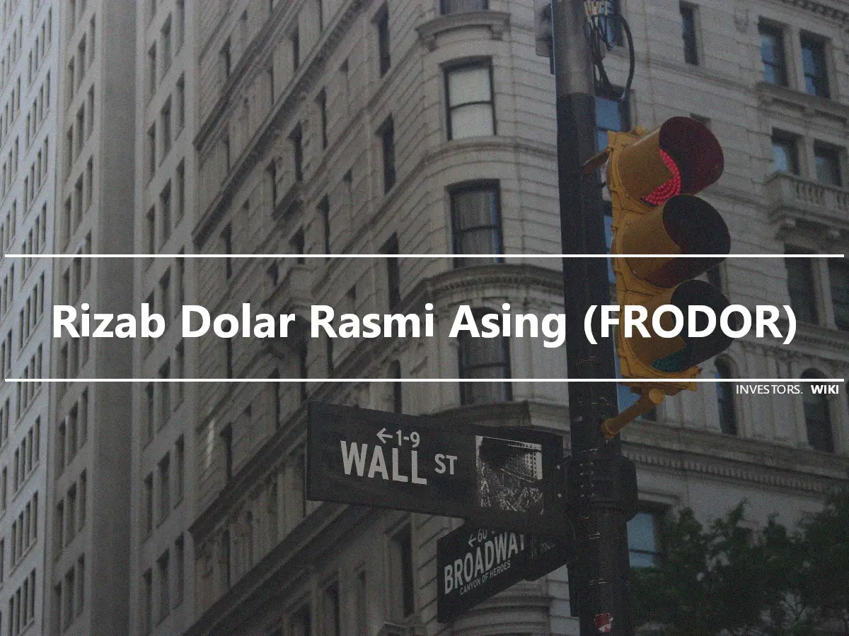 Rizab Dolar Rasmi Asing (FRODOR)