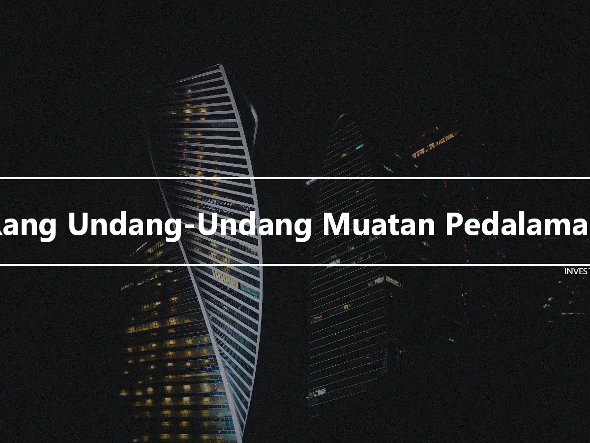 Rang Undang-Undang Muatan Pedalaman