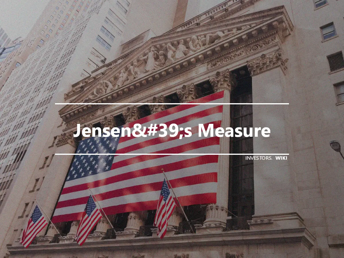 Jensen&#39;s Measure