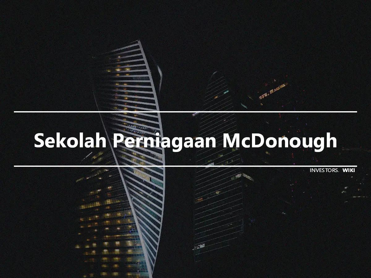 Sekolah Perniagaan McDonough