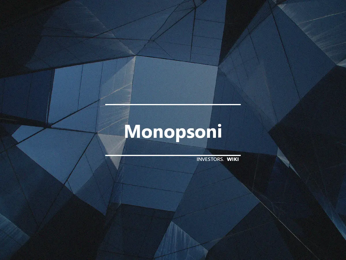 Monopsoni