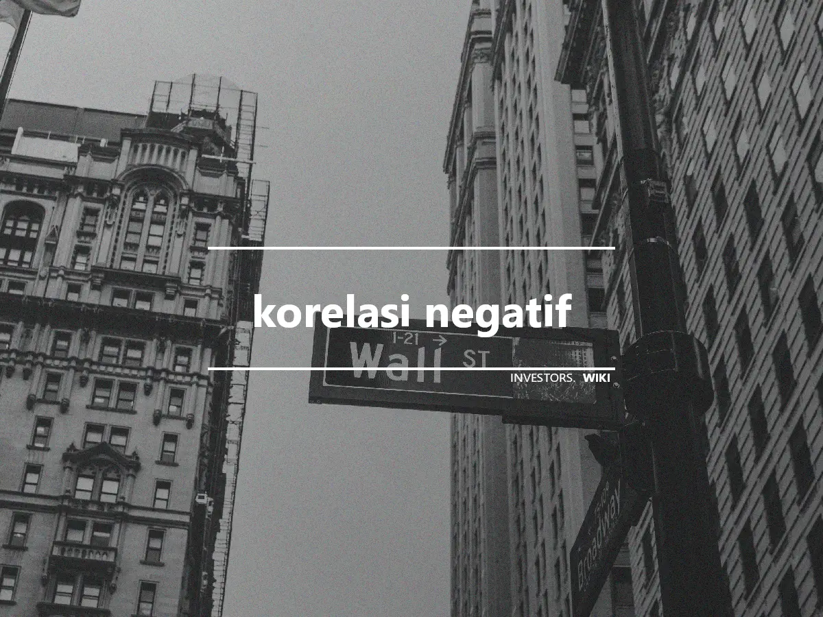 korelasi negatif