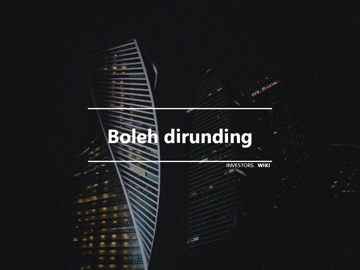 Boleh dirunding