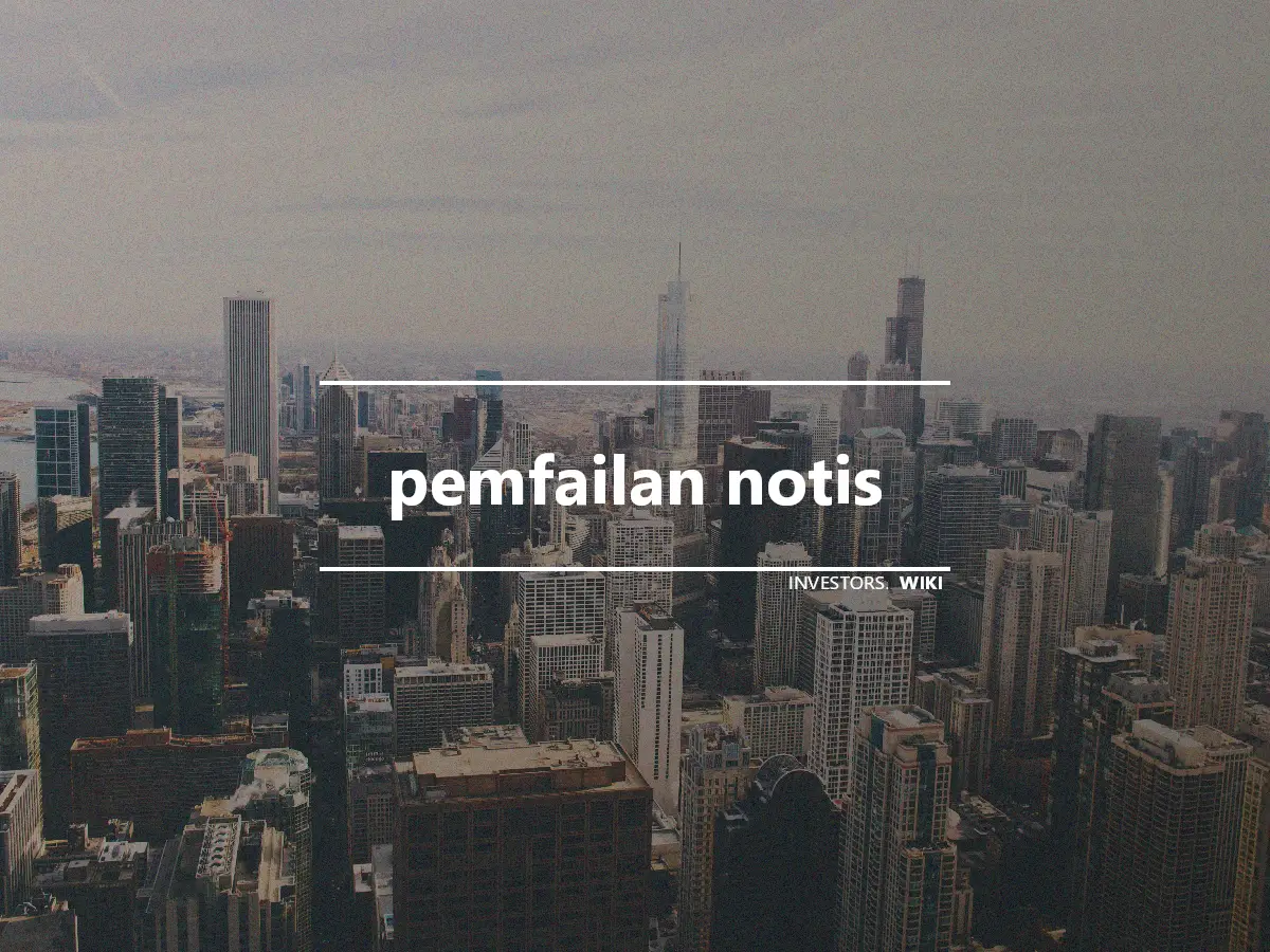 pemfailan notis