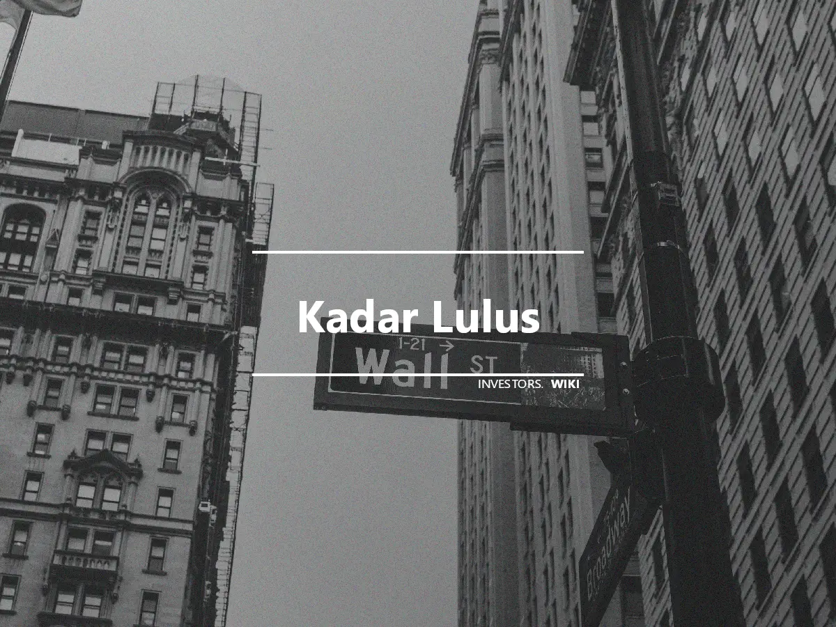 Kadar Lulus