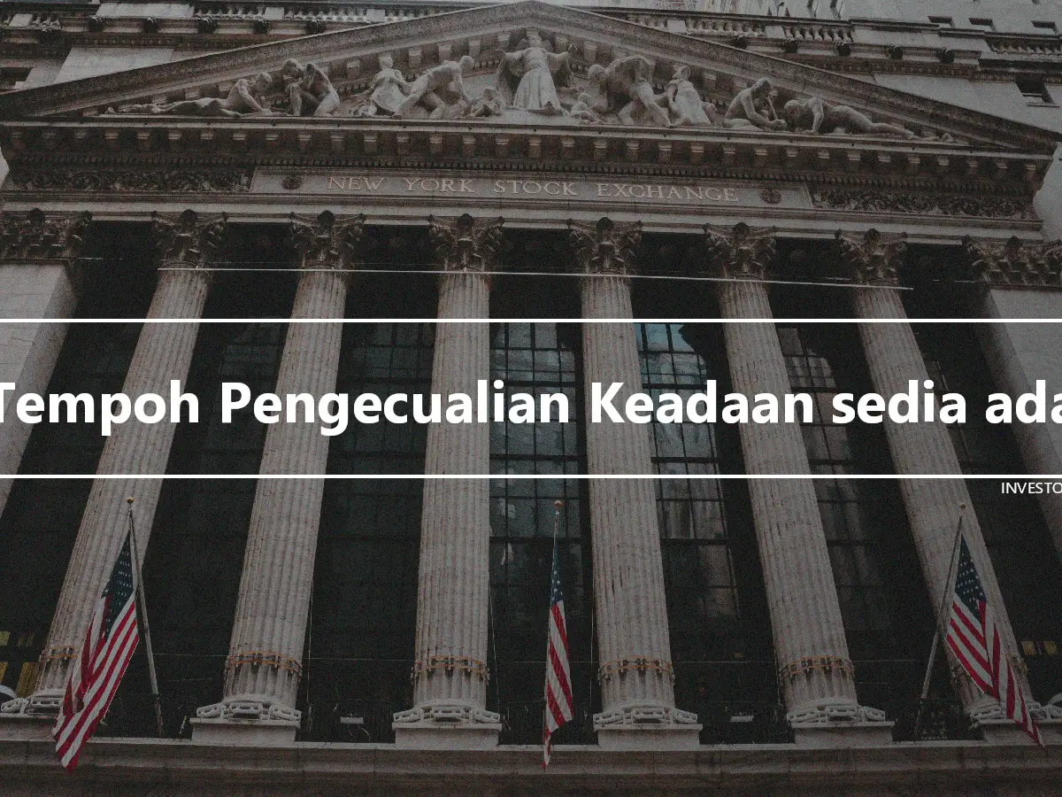 Tempoh Pengecualian Keadaan sedia ada