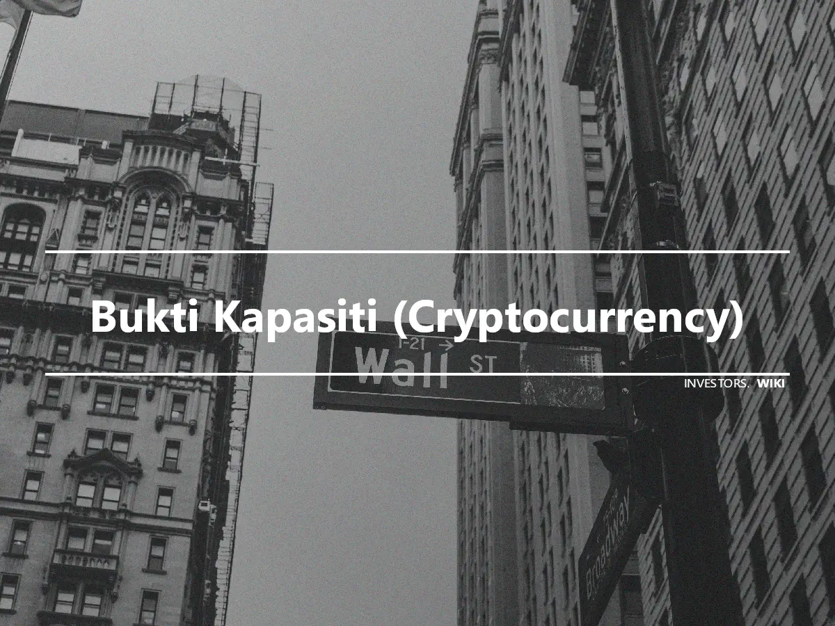 Bukti Kapasiti (Cryptocurrency)