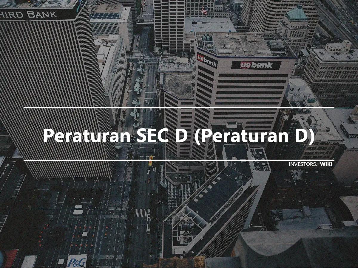 Peraturan SEC D (Peraturan D)