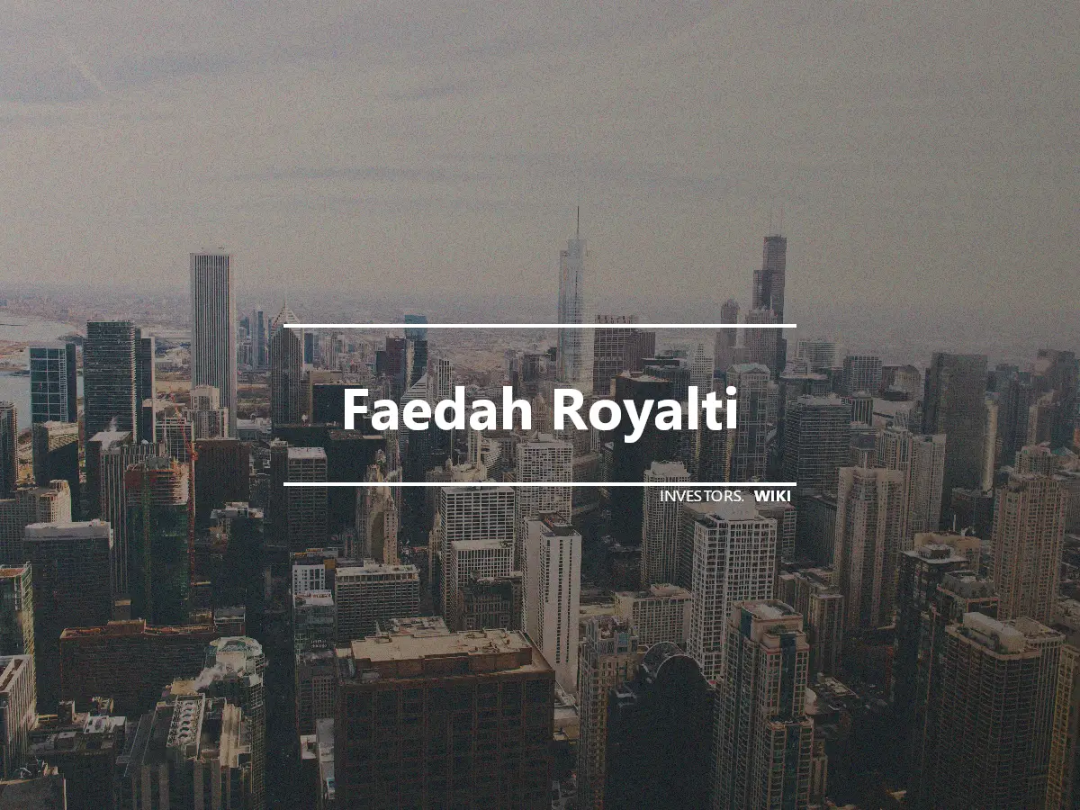 Faedah Royalti
