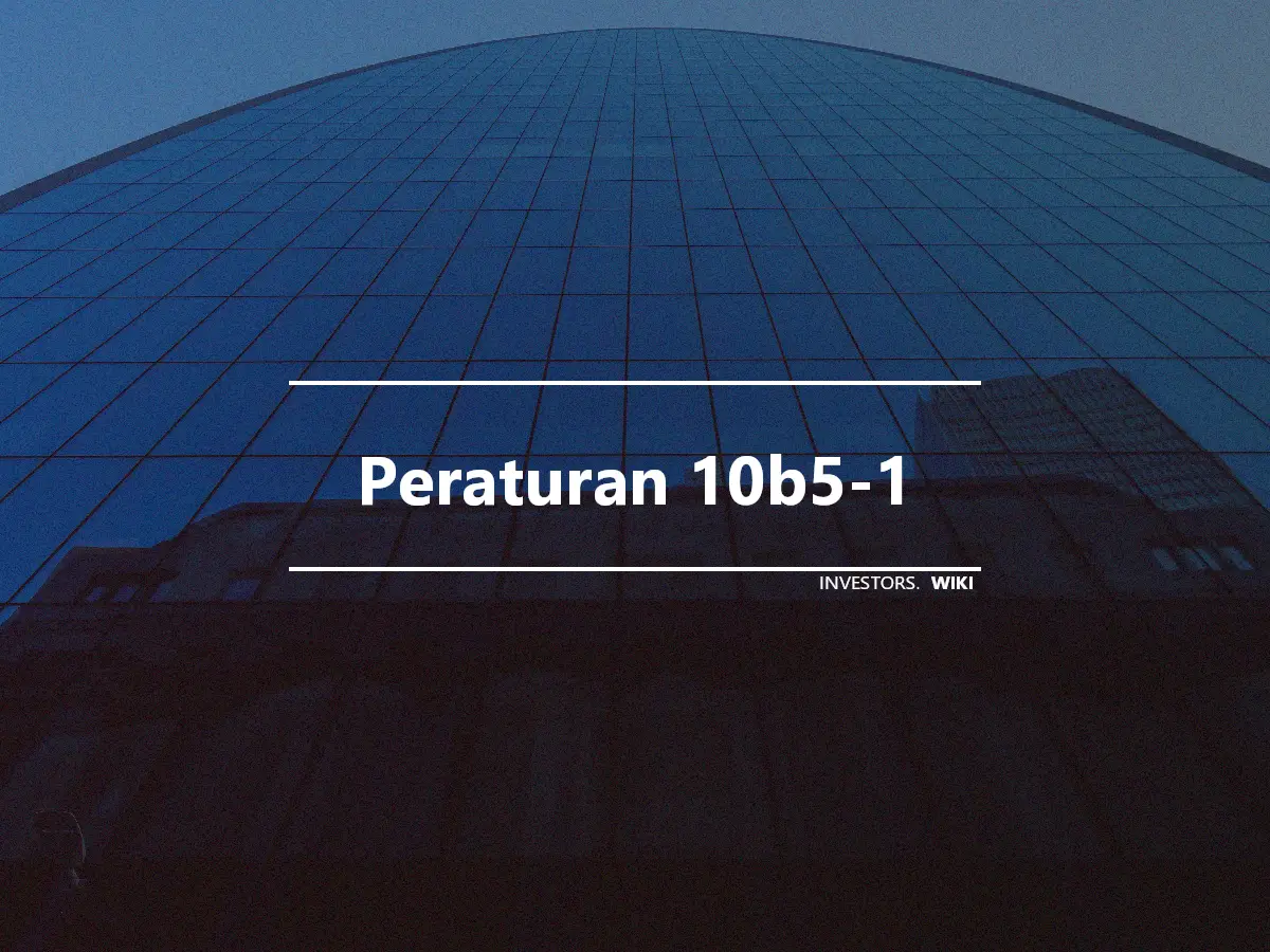 Peraturan 10b5-1