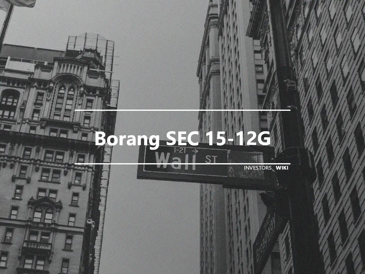 Borang SEC 15-12G