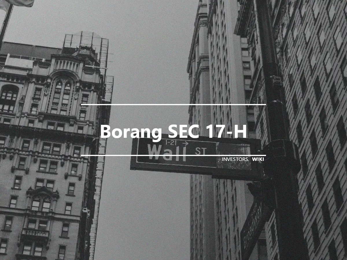 Borang SEC 17-H