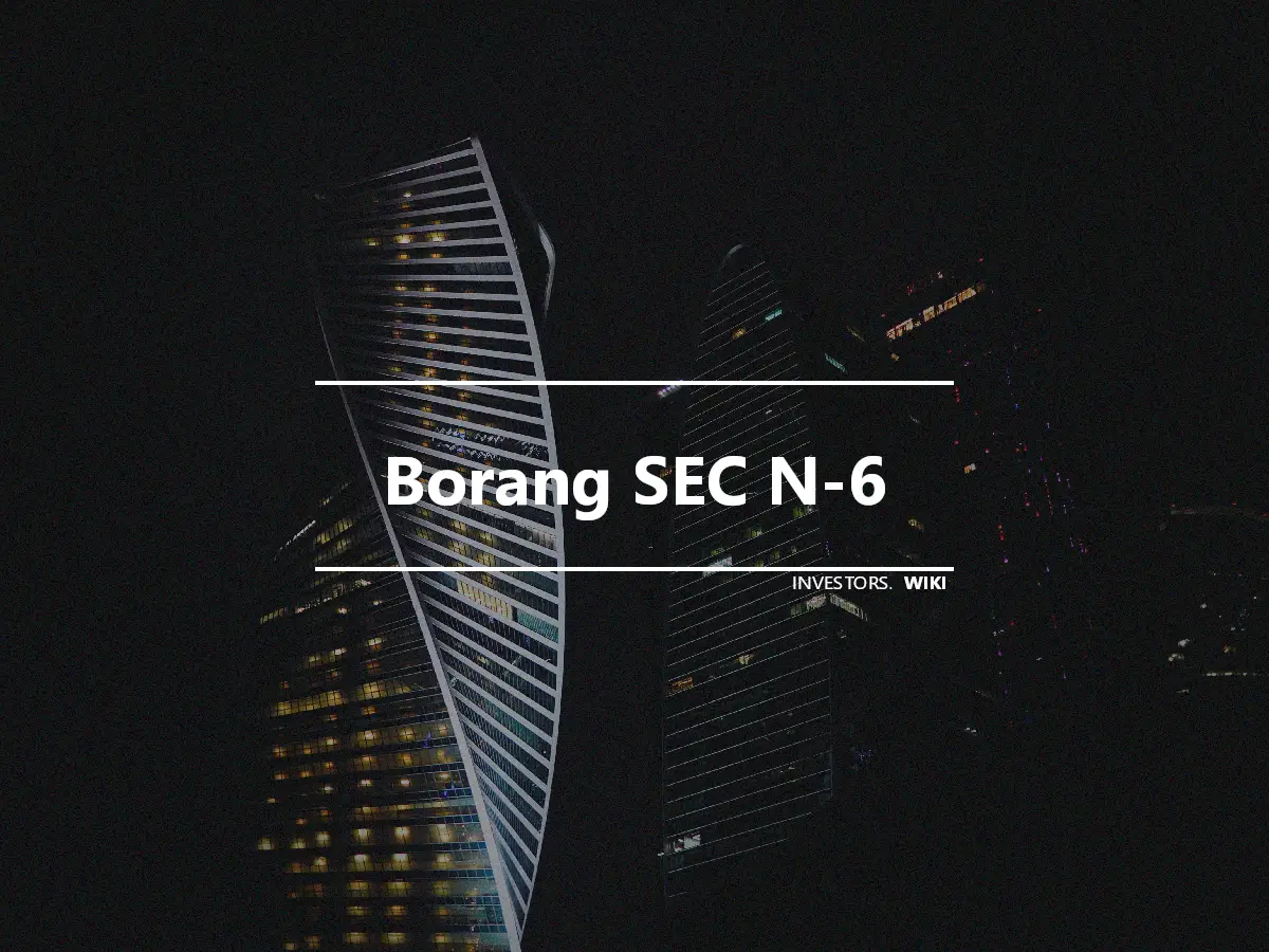 Borang SEC N-6