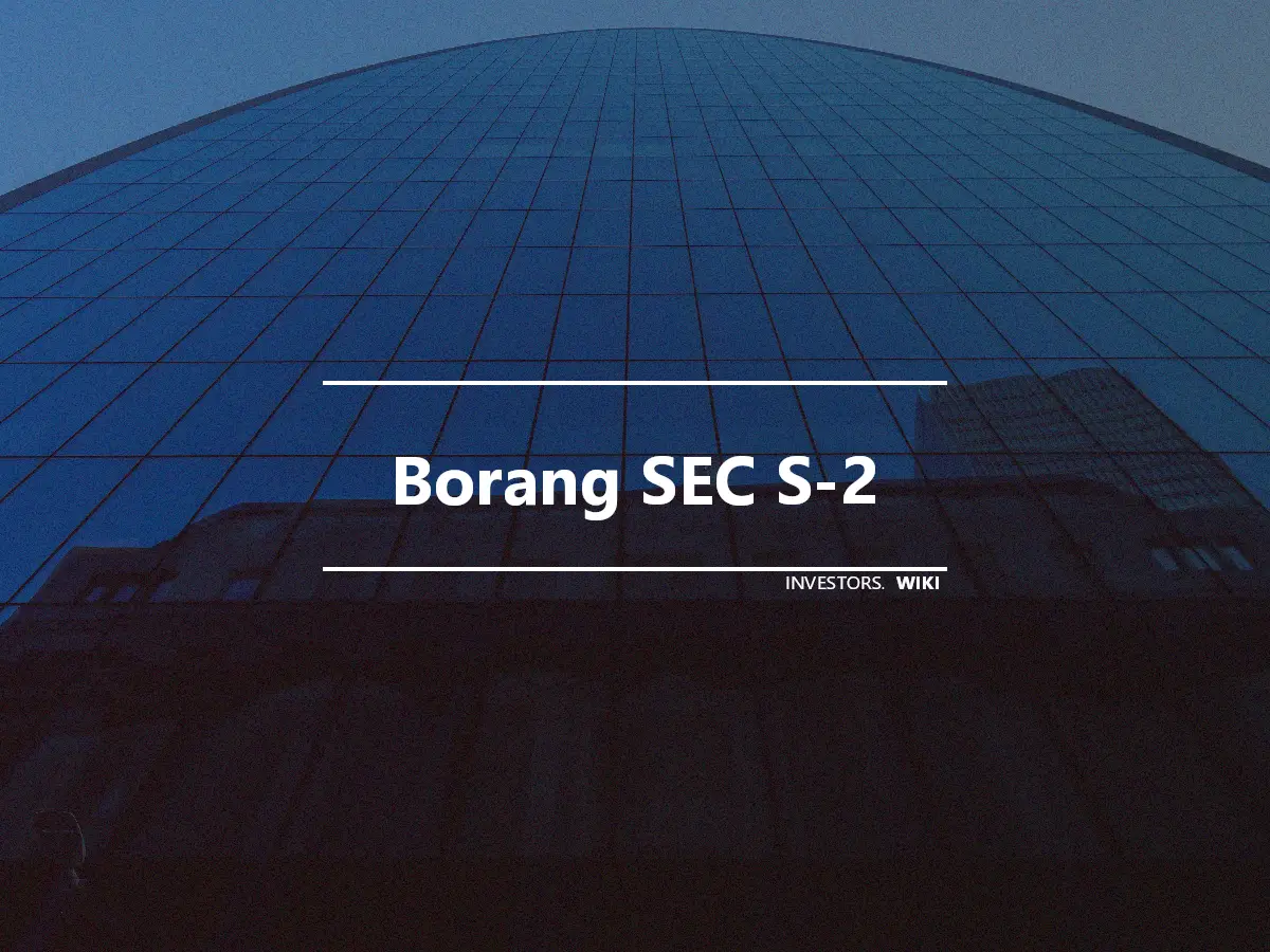 Borang SEC S-2