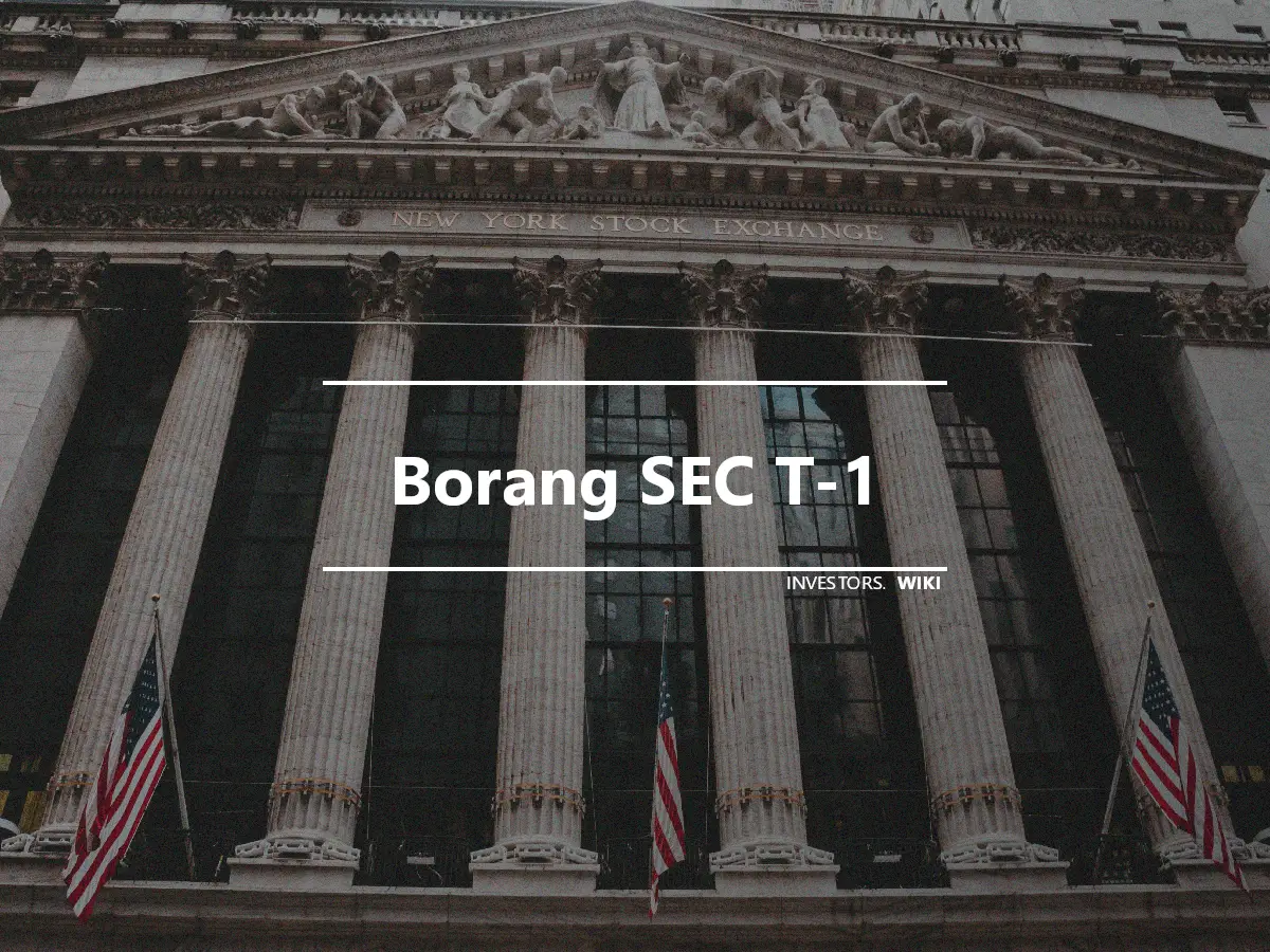 Borang SEC T-1