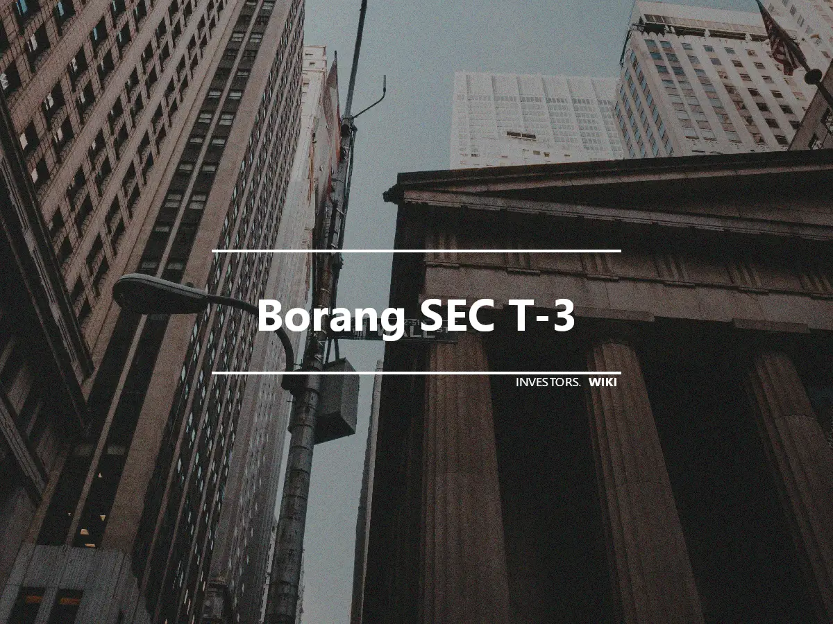 Borang SEC T-3