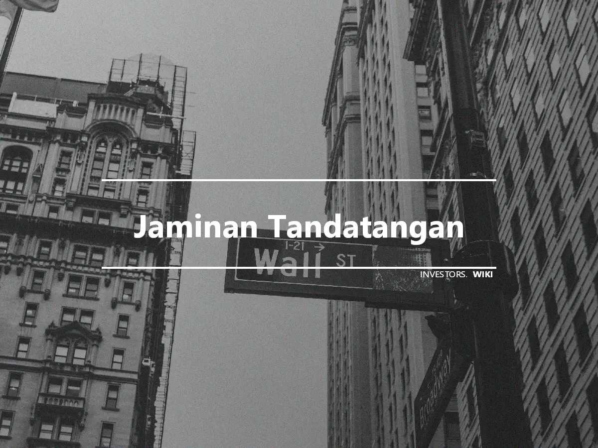 Jaminan Tandatangan