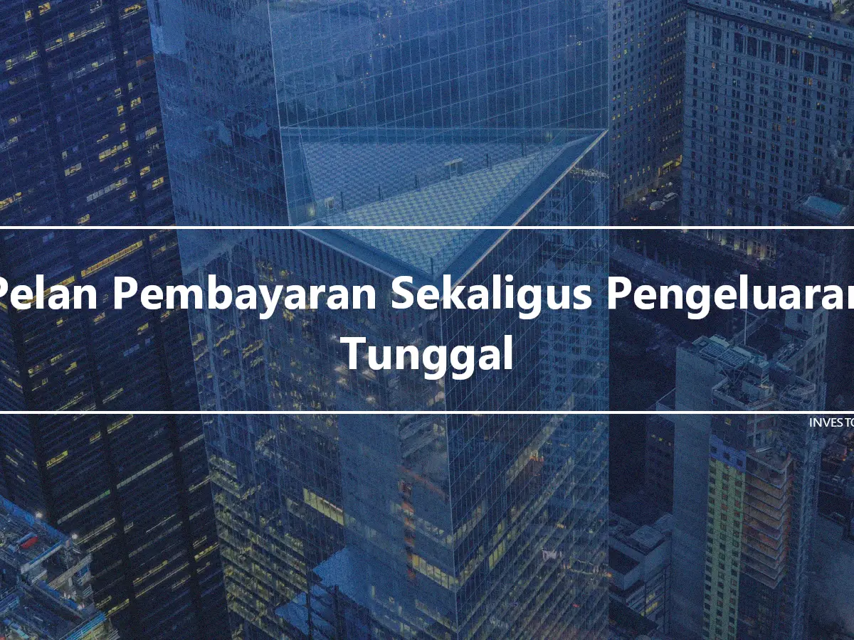 Pelan Pembayaran Sekaligus Pengeluaran Tunggal