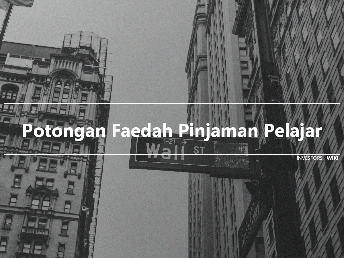 Potongan Faedah Pinjaman Pelajar