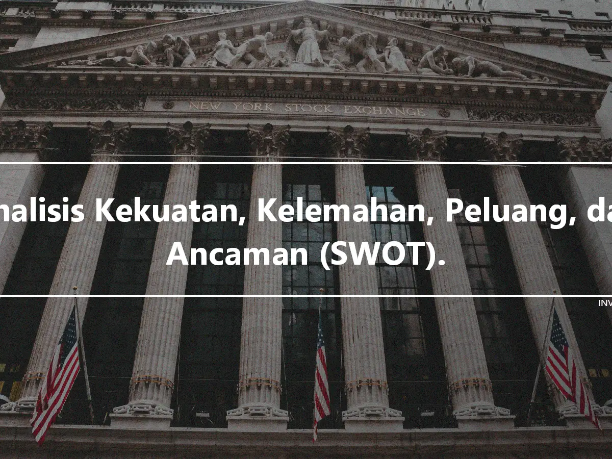 Analisis Kekuatan, Kelemahan, Peluang, dan Ancaman (SWOT).