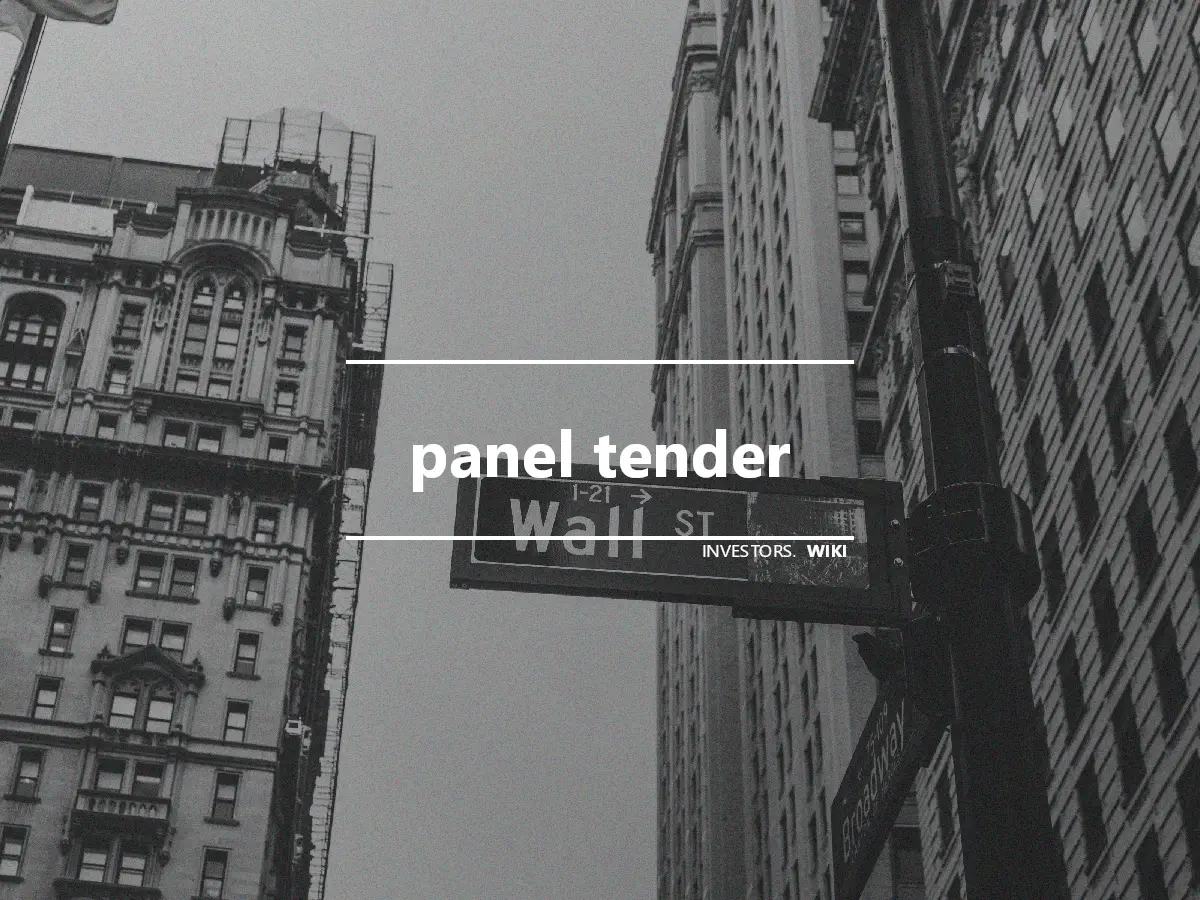 panel tender